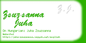 zsuzsanna juha business card